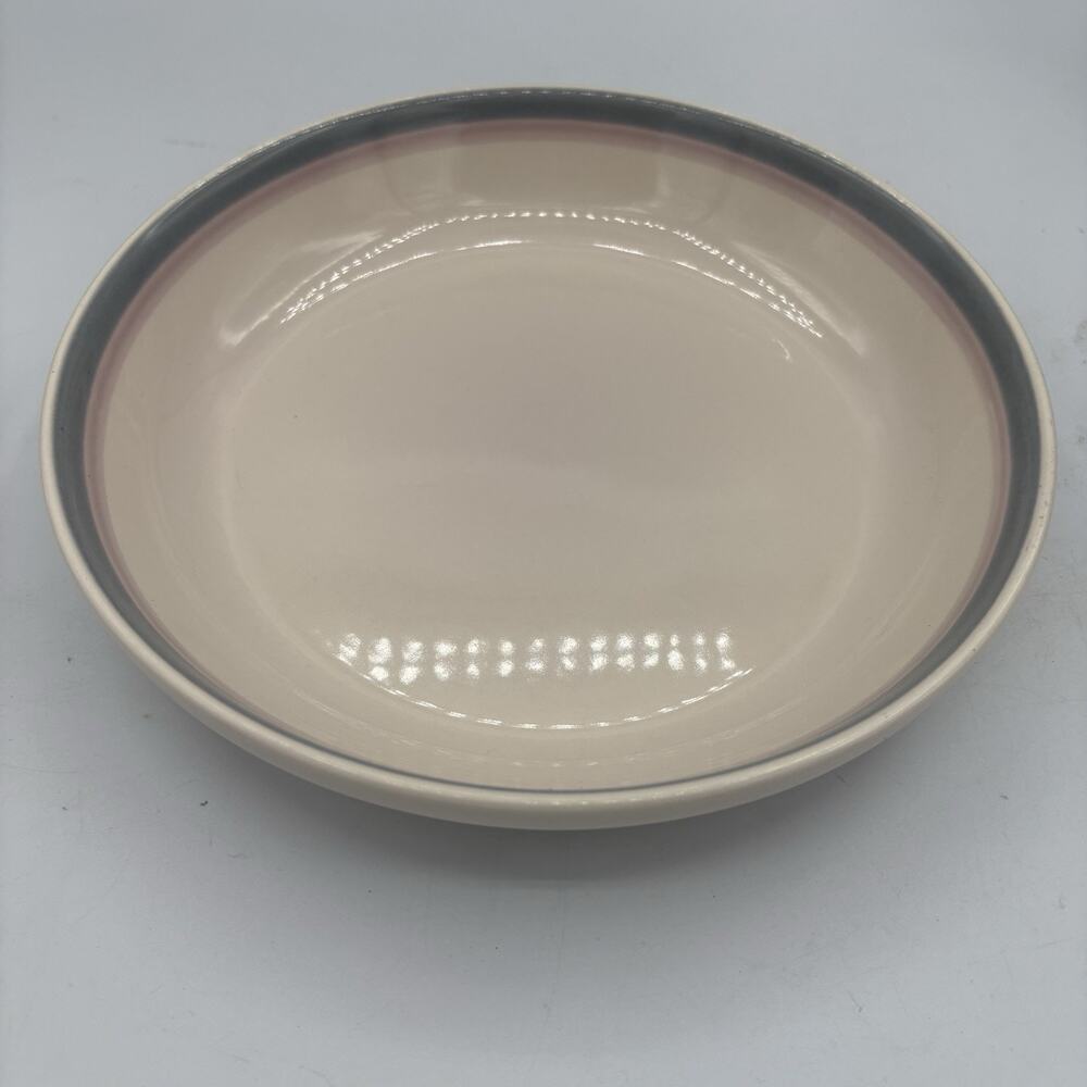 Pfaltzgraff Pie Baking‎ Dish Plate Aura Pink Stripes 9.25"